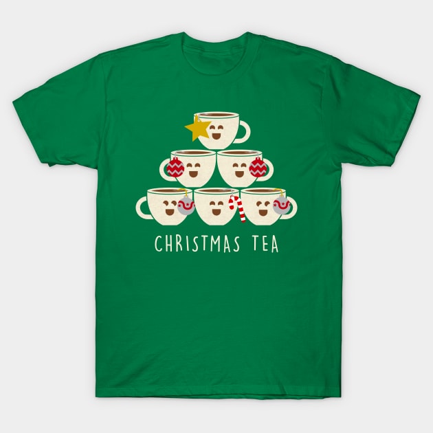 Christmas Tea T-Shirt by MorvernDesigns